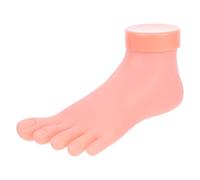 Modelo de Práctica de Uñas de Pie de Plástico y Vinilo para Entrenamiento | Color Caqui, Forma Realista del Pie y Anatomía de Dedos, para Clases y Salón, 200g