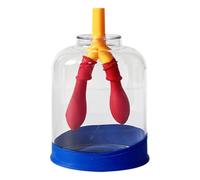 Modelo de pulmón, ayuda de enseñanza de anatomía respiratoria, simulación interactiva de respiración, 11,4 x 7,4 x 5,2 cm, estructura resistente a los arañazos, herramienta de ciencia de clase para
