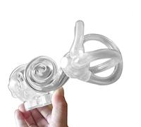 Modelo de rehabilitación vestibular coclear del oído interno, modelo dinámico de otolitos del canal semicircular, modelo dinámico de partículas de otolitos for estudio anatómico.(Right)