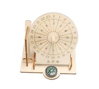 Modelo de reloj ecuatorial de madera interactiva manos para niños en juguete de reunión para juguetes científicos para niños niñas de 7 a 14 años pase un proyecto de ciencia