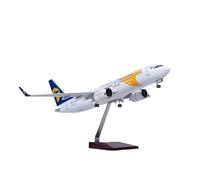 Modelo De Resina Fundida A Presión del B737 Mongolia 47 Cm Escala 1:85 para Decoración Hogar Aficionados Militares(No Light)