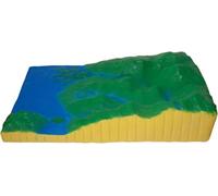 Modelo de sedimentación 3D, tectónica de placas y modelo de morfología de superficies, material didáctico geográfico for escuelas, herramienta interactiva de aprendizaje de ciencias.
