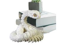 Modelo de Serpiente articulada - Juguete de articulación Flexible Realista Impreso en 3D, Serpientes sensoriales para aliviar el estrés, Estuche de Accesorios, de Escritorio - para niños, niñas