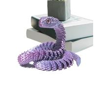 Modelo De Serpiente Articulado - Ornamento Del Modelo De Animales 3D | Modelo Articulado Coleccionable Realista | Juntas Flexibles Snake Sensory Toy Desktop Ornament | Juntas Flexibles Snake Sensory T