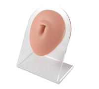 Modelo De Silicona for Tatuaje, Práctica Punción, Simulación Parte del Cuerpo Humano, Exhibición Oreja, Nariz, Labio, Ombligo, Lengua, Joyería, 1 Ud(Brown Navel)