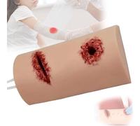Modelo de simulador de laceración del brazo, entrenador de embalaje de heridas, entrenador de sutura de primeros auxilios reutilizable, ofrece una experiencia de entrenamiento realista, para habilidad