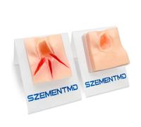 Modelo de sutura perineal - modelo para practicar la reparación perineal, moldes para suturas quirúrgicas vulvares, simulador de desgarro vaginal para formación obstétrica.