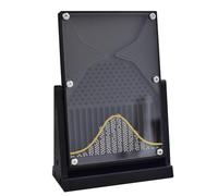 Modelo de tablero Dalton/tablero Galton, accesorios experimentales del teorema del límite central, tablero Galton acrílico de juguete de escritorio, herramienta educativa de física(Black)