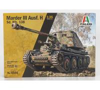 MODELO DE TANQUE ESTÁTICO ITALERI TANQUE MARDER III AUSF H MILITAR 1945 1/35