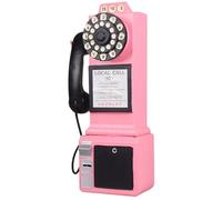 Modelo de teléfono Vintage Decoración Retro de teléfono montado en la Pared Lindo dial de Marcos.Rotar Vintage para la Barra