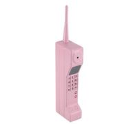 Modelo de teléfonos celulares de ladrillo Retro Adornado con el Adorno de teléfono Celular Vintage Accesorio de fotografía de Hierro Duradero para Accesorios de la Etapa de (Rosa)