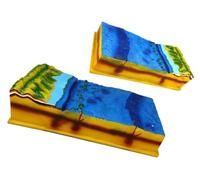 Modelo de topografía del fondo marino, modelo de tectónica de placas 3D,