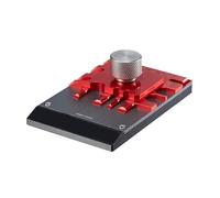 Modelo de tornillo de banco de hoja grabada hasta espejo, tornillo de banco modelo de placa doblada de acero inoxidable de aleación de aluminio