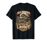 Modelo De Tren All Aboard The Layout Camiseta
