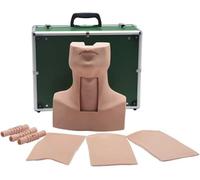 Modelo de tubo de traqueotomía y punción de membrana cricotiroidea, modelo de simulación de traqueostomía de cricotirotomía for hospitales, escuelas y centros de investigación