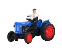 Modelo de Vehículo de Aleación de Juguete de Tractor Agrícola con Diseño de Simulación para Niños Juegos de Simulación a Partir de 3 Años (Azul)