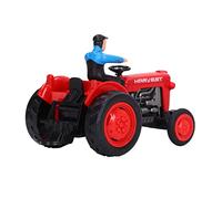 Modelo de Vehículo de Aleación de Juguete de Tractor Agrícola con Diseño de Simulación para Niños Juegos de Simulación a Partir de 3 Años (Rojo)