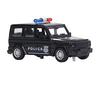 Modelo de Vehículo Policial 1/32, Coche de Juguete de Aleación Duradero con Luces Intermitentes para Juegos Creativos para Niños