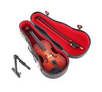 Modelo de violín de madera, estatua de instrumento musical, madera hecha a mano y elegante decoración de escritorio, exquisita artesanía de violín para exhibición del hogar y el trabajo, regalo