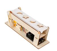 Modelo educativo de cinta transportadora de madera para lecciones de ingeniería física y tecnología en aulas, transportador modular