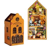 Modelo Educativo Kit de rincón for libros, kit en miniatura for casa de muñecas, 6 en 1, combinación gratuita, estante decorativo, callejón, sujetalibros, modelo de construcción, kit de creatividad co