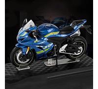 Modelo Escala 1:12 para Suzuki GSX R1000, Modelo De Motocicleta Aleación, Coche Fundido A Presión, Juguetes para Niño, Regalo Cumpleaños(BLU)