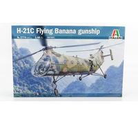 MODELO ESTÁTICO ITALERI PIASECKI H21 C FLYNING BANANA CAÑONSHIP HELICÓPTERO 1/48