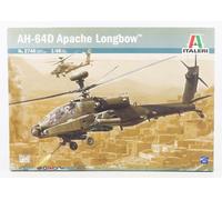 MODELO ESTÁTICO ITALIANO HUGHES AH-64D APACHE LONGBOW HELICÓPTERO MILITAR 1/48