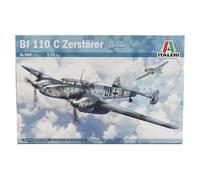 MODELO ESTÁTICO ITALIANO MESSERSCHMITT BF-110C ZERSTORER AVIÓN MILITAR 1/72
