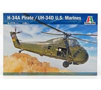 MODELO ESTÁTICO ITALIANO SIKORSKY UH 34D HELICÓPTERO EE. UU. MARINES 1974 1/48