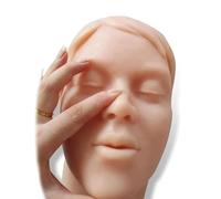 Modelo Facial para Entrenamiento de inyección, Modelo Educativo de Cabeza de Silicona, Huesos del Interior del Rostro, simulador de inyección de toxinas y Rellenos, para práctica médica de Estudiante