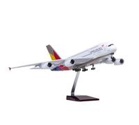 Modelo Fundido A Escala 1 160 para Airbus A380, Avión Asiático Coreano De Resina con Luces Y Serie Aérea Base(No Light)