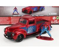 MODELO FURGONETA ESTÁTICA FORD PICK-UP SPIDERMAN FIGURAS 1941 ROJO ESCALA 1/32