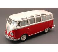 MODELO FURGONETA ESTÁTICA MAISTO VW T2 VAN SAMBA 1962 ROJO CON TECHO BLANCO...
