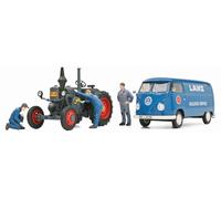 MODELO FURGONETA ESTÁTICA SCHUCO VOLKSWAGEN T1B 1956 LANZ ASSISTANCE RUSPA 1/32