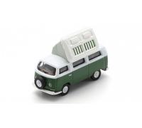 MODELO FURGONETA ESTÁTICA SCHUCO VW T2 CAMPING AUTOBÚS VERDE DIECAST ESCALA...