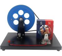 Modelo generador de manivela, equipo de enseñanza electromagnético de física AC/DC para experimento de generación de electricidad de laboratorio de ciencias