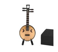 Modelo Instrumento Musical Modelo Zhongruan Chino En Miniatura De 10/14/18cm Con Funda De Soporte, Mini Decoración De Instrumentos Musicales(10cm)