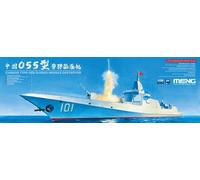 Modelo Meng PS-009 - Destructor De Misiles Guiados Tipo-055 Chino 1/700 - Nuevo