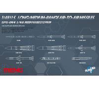 Meng sps-044 modelo 1: 48 - US largo alcance de/medio aire al aire misiles Set , color/modelo surtido