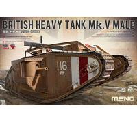 Modelo Meng TS-020 - 1:35 Tanque Pesado Británico Mk. V Masculino - Nuevo