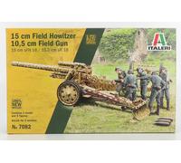 MODELO MILITAR ESTÁTICO ITALERI REMOLQUE 15CM OBÚS DE CAMPO PISTOLA MILITAR 1/72