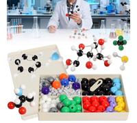 Modelo Molecular Kit de Estructura Orgánica Inorgánica Química 240 Unids con Átomo Enlaces y Guía de Instrucción para Maestros y Científicos por Poweka