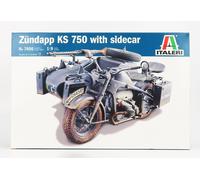 Italeri 7406 1:9 Zündapp KS 750-modelismo, maqueta, Hobby, Pegamento, Kit de plástico, sin Pintar, Color unvarnished