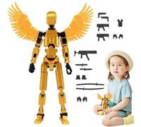 Modelo móvil multiarticular,Robot móvil multiarticulado,Figuras de acción multiarticulares impresas en 3D | Robot de actividad corporal, juguete robot de escritorio, juguete móvil con más