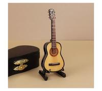 Modelo Musical Guitarra/ukelele/bajo En Miniatura De Madera De 8/10/12cm Mini Instrumento Musical Varios Modelos Disponibles(10cm E)
