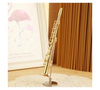 Modelo Musical Instrumento De Viento Modelo Trompeta Trompa Trombón Saxofón Flauta Clarinete Fagot Modelo Adornos(16cm c)