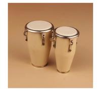 Modelo Musical Mini Congos En Miniatura De 9,8/7,5/6cm Mini Bongos Mini Djembe Tambor Africano Instrumentos Musicales Modelo De Exhibición Para El Hogar(C)