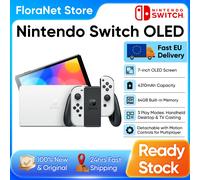 Nintendo Switch OLED videoconsola portátil 17,8 cm (7") 64 GB Pantalla táctil Wifi Azul, Rojo