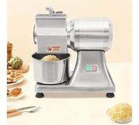 Modelo Novedad: Rallador Eléctrico Comercial de Queso de 900 W; Ralladora de Alimentos de Uso Rudo con Cubeta; Ralladora de Acero Inoxidable (60 kg/h) para Queso, Mantequilla, Frutos Secos y Pimienta